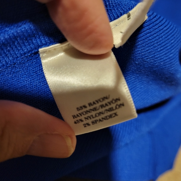 Ann Taylor Royal Blue Body Con Sweater Dress SZ M - Picture 12 of 16